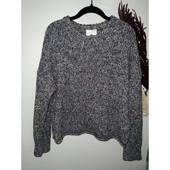 Universal Thread 5% wool multicolor speckled blue pullover sweater size XL EUC - Picture 1 of 7